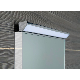 Aqualine BORA zrkadlo v ráme 1000x600mm s LED osvetlením a vypínačom, chróm AL716
