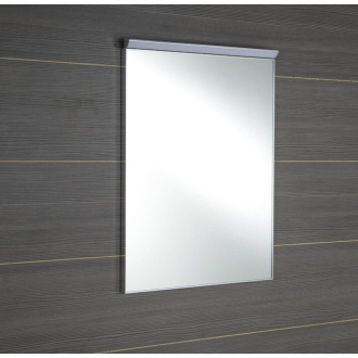 Aqualine BORA zrkadlo v ráme 600x800mm s LED osvetlením a vypínačom, chróm AL768