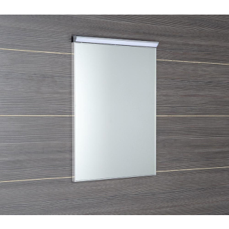 Aqualine BORA zrkadlo v ráme 500x700mm s LED osvetlením a vypínačom, chróm AL757