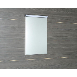 Aqualine BORA zrkadlo v ráme 400x600mm s LED osvetlením a vypínačom, chróm AL746