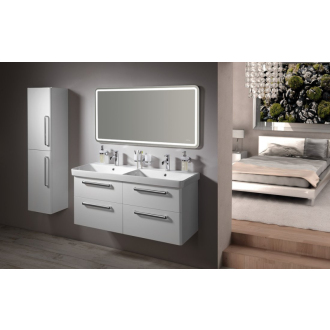 THEIA dvojumývadlová skrinka 116x50x44, 2cm, 4xzásuvka, biela (TH120) TH120-3030