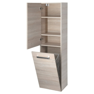 VEGA skrinka vysoká s košom, 40x150x31 cm, dub platín VG960