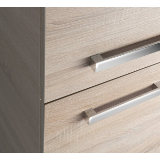 VEGA skrinka vysoká s košom, 40x150x31 cm, dub platín VG960