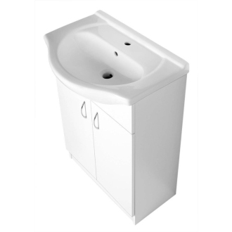 Aqualine SIMPLEX ECO 65 umývadlová skrinka vrátane umývadla 63x83,5x30,7cm SIME650