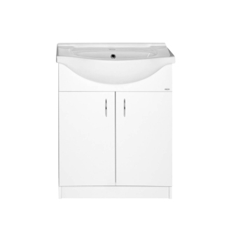 Aqualine SIMPLEX ECO 65 umývadlová skrinka vrátane umývadla 63x83,5x30,7cm SIME650