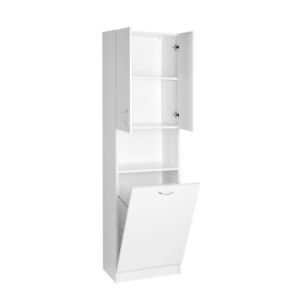 Aqualine SIMPLEX ECO vysoká skrinka s košom 50x180x30cm SIME510