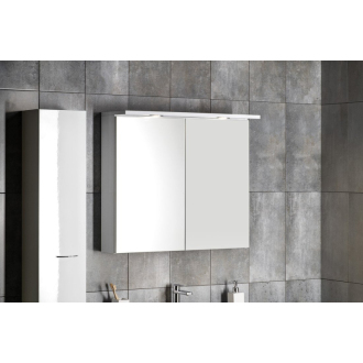 KAWA galerka s LED osvetlením 80x70x25, 5cm, biela WGL80