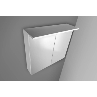 KAWA galerka s LED osvetlením 80x70x25, 5cm, biela WGL80