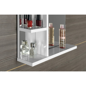 Aqualine KORIN zrkadlo s LED osvetlením a poličkami 80x70x12cm KO350