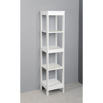 ETIDE policový regál vysoký 36x152x36 cm, biela mat ET156