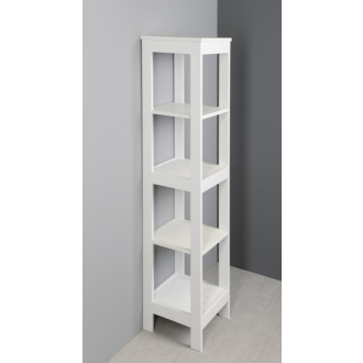 ETIDE policový regál vysoký 36x152x36 cm, biela mat ET156