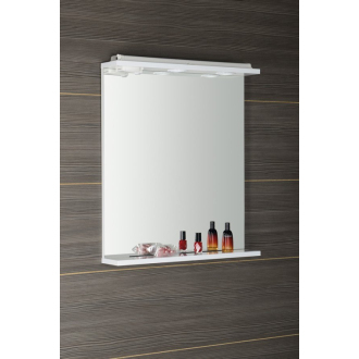 KORIN zrkadlo s LED osvetlením a zásuvkou 60x70x12cm KO397