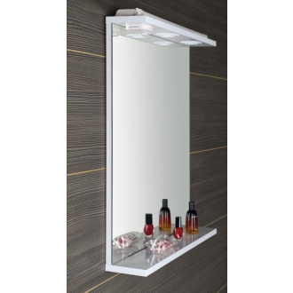 KORIN zrkadlo s LED osvetlením a zásuvkou 60x70x12cm KO397