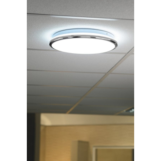 SILVER stropné LED svietidlo pr.28cm, 10W, 230V, studená biela, chróm AU463