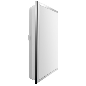 SILVER stropné LED svietidlo 28x28cm, 10W, 230V, denná biela, chróm AU461