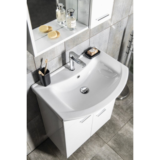 Aqualine ZOJA umývadlová skrinka 61,5x74x32cm, 2x dvierka, 1x zásuvka, biela 51065A