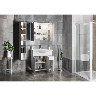 Aqualine KERAMIA FRESH umývadlová skrinka 75,2x74x34,4cm, biela 50082A