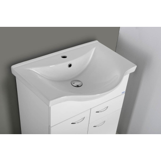 Aqualine KERAMIA FRESH umývadlová skrinka, 1 zásuvka, 60,6x74x34 cm, biela 50064A