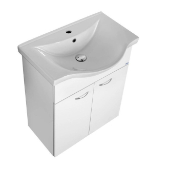 Aqualine KERAMIA FRESH umývadlová skrinka 60,6x74x34 cm, biela 50063A