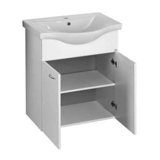 Aqualine KERAMIA FRESH umývadlová skrinka 60,6x74x34 cm, biela 50063A