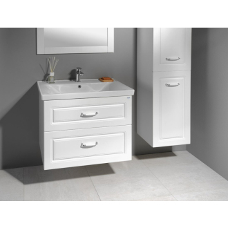 Aqualine FAVOLO umývadlová skrinka 76,5x60x44,6cm, biela mat FV280