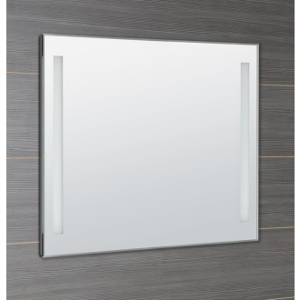 Aqualine LED podsvietené zrkadlo 100x80cm, kolískový vypínač ATH7