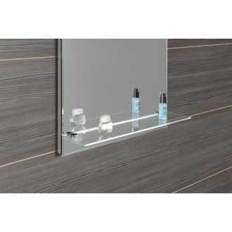 Aqualine LED podsvietené zrkadlo 60x80cm, sklenená polička, kolískový vypínač ATH53