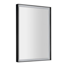 SORT LED podsvietené zrkadlo 47x70cm, matná čierna ST047