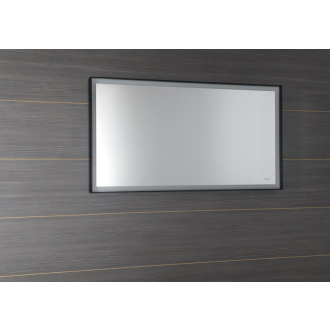 SORT LED podsvietené zrkadlo 120x70cm, matná čierna ST120