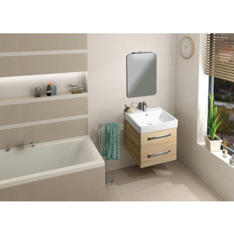 ISHAPE zrkadlo 600x800mm, zaguľatené rohy, bez úchytu