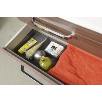 Organizér do zásuvky, 202x50x302 mm, plast, dymová