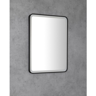 VENERO zrkadlo s LED osvetlením 60x80cm, čierna VR260