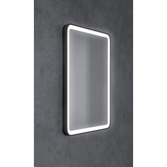 VENERO zrkadlo s LED osvetlením 60x80cm, čierna VR260
