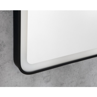 VENERO zrkadlo s LED osvetlením 60x80cm, čierna VR260