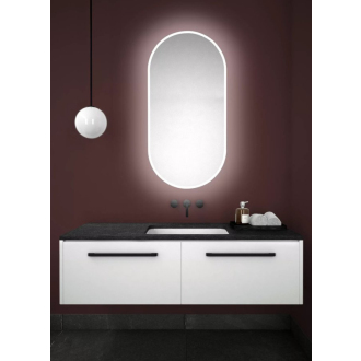 MINOX oválne LED podsvietené zrkadlo 50x100cm MX250