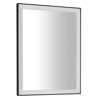 GANO zrkadlo s LED osvetlením 60x80cm, čierna LG260