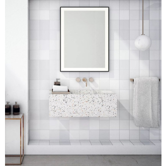 GANO zrkadlo s LED osvetlením 60x80cm, čierna LG260
