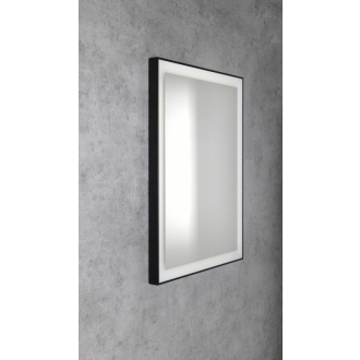GANO zrkadlo s LED osvetlením 60x80cm, čierna LG260