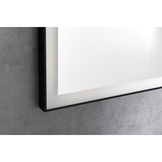 GANO zrkadlo s LED osvetlením 60x80cm, čierna LG260