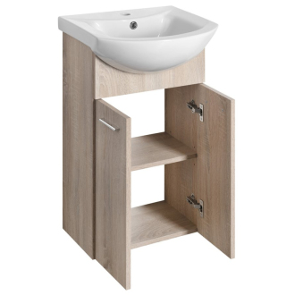 Aqualine ZOJA umývadlová skrinka 41,5x74x25,3 cm, dub platin 51144