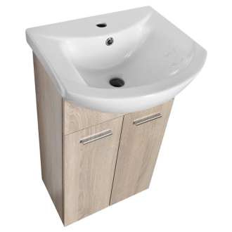 Aqualine ZOJA umývadlová skrinka 41,5x74x25,3 cm, dub platin 51144