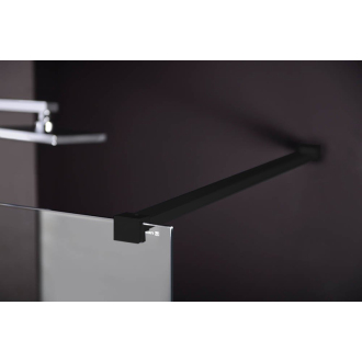 MODULAR SHOWER BLACK jednodielna zástena pevná na inštaláciu na stenu, 800 mm MS1-80B