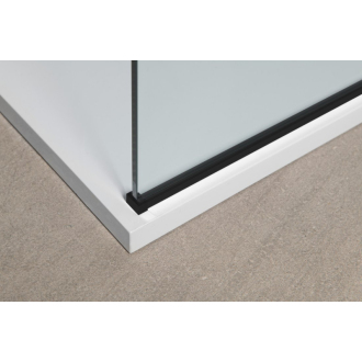MODULAR SHOWER BLACK jednodielna zástena pevná na inštaláciu na stenu, 800 mm MS1-80B