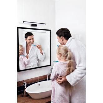 Aqualine ASTEN LED svietidlo 8W, 400x42x110mm, čierna mat 26683