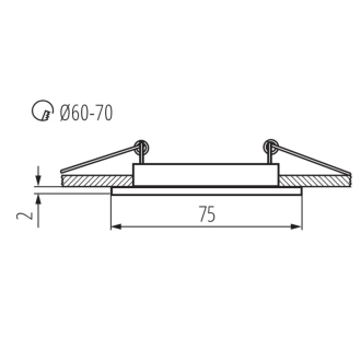 NAVI podhľadové svietidlo, 10W, 12V, čierna mat 25990