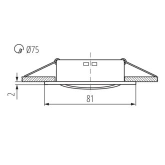 NAVI podhľadové svietidlo výklopné, 10W, 12V, čierna mat 25991