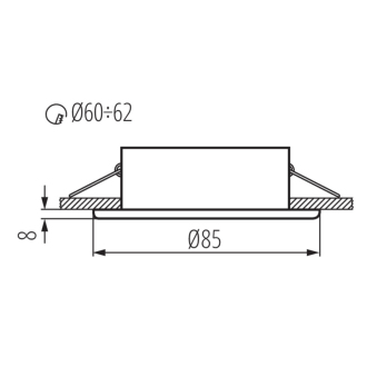 MARIN podhľadové svietidlo, 10W, 12V, IP44, čierna mat 32501