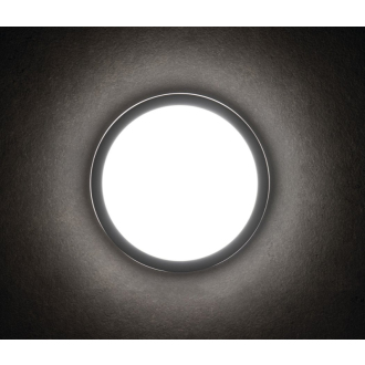 BENO stropné LED svietidlo pr.260x55mm, 24W, čierna grafit 33341