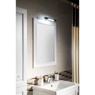 Aqualine FAVOLO zrkadlo v ráme 70x90cm, biela mat FV090