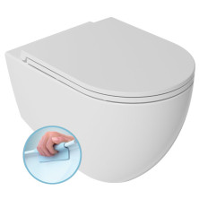 INFINITY závesná WC misa, Rimless, 36,5x53cm, biela 10NF02001
